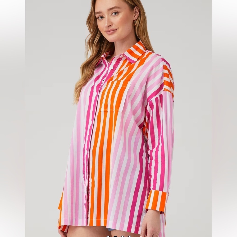 Beach Riot Alexa Top in Sunset Stripes Size S/M - Picture 3 of 8
